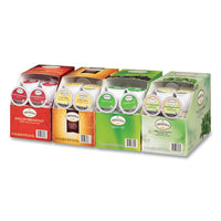 Tea K-cups, Assorted, 0.11 Oz K-cups, 24-box, 4 Boxes-carton