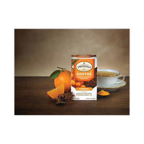 Soothe Decaf Orange And Star Anise Herbal Tea Bags, 0.07 Oz Bag, 18-box