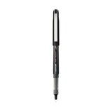 Vision Needle Stick Roller Ball Pen, Fine 0.7mm, Black Ink, Silver Barrel, Dozen