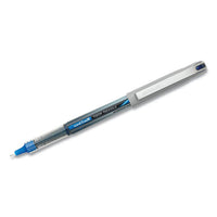 Vision Roller Ball Pen, Stick, Micro 0.5 Mm, Blue Ink, Black-blue Barrel, 12-pack