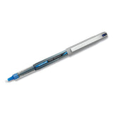 Vision Roller Ball Pen, Stick, Micro 0.5 Mm, Blue Ink, Black-blue Barrel, 12-pack