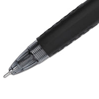 Signo 207 Needle Point Retractable Gel Pen, 0.7mm, Black Ink-barrel, Dozen