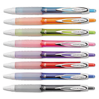 Signo 207 Retractable Gel Pen, Medium 0.7mm, Assorted Ink-barrel, 8-set