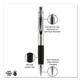 Jetstream Premier Roller Ball Pen, Retractable, Bold 1 Mm, Black Ink, Silver Barrel