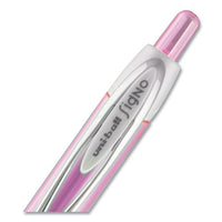 Signo 207 City Of Hope Edition Gel Pen, Retractable, Bold 1 Mm, Black Ink, Pink Barrel, Dozen