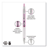 Signo 207 City Of Hope Edition Gel Pen, Retractable, Bold 1 Mm, Black Ink, Pink Barrel, Dozen