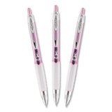 Signo 207 City Of Hope Edition Gel Pen, Retractable, Bold 1 Mm, Black Ink, Pink Barrel, Dozen