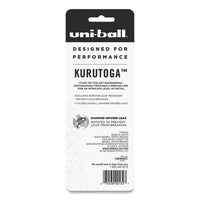 Kurutoga Mechanical Pencil, 0.5 Mm, Hb (#2), Black Lead, Black Barrel