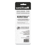 Kurutoga Mechanical Pencil, 0.5 Mm, Hb (#2), Black Lead, Black Barrel