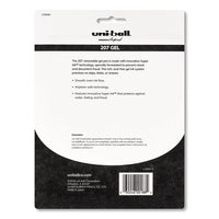 Signo 207 Gel Pen, Retractable, Medium 0.7 Mm, Black Ink, Translucent Black Barrel, 8-pack