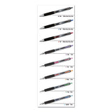 Signo 207 Gel Pen, Retractable, Medium 0.7 Mm, Black Ink, Translucent Black Barrel, 8-pack