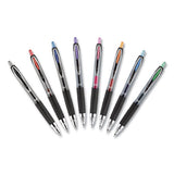 Signo 207 Gel Pen, Retractable, Medium 0.7 Mm, Black Ink, Translucent Black Barrel, 8-pack