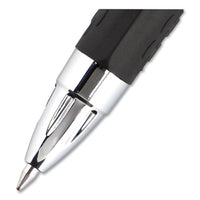 Signo 207 Gel Pen, Retractable, Medium 0.7 Mm, Black Ink, Translucent Black Barrel, 8-pack