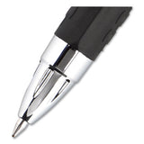 Signo 207 Gel Pen, Retractable, Medium 0.7 Mm, Black Ink, Translucent Black Barrel, 8-pack