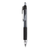 Signo 207 Gel Pen, Retractable, Medium 0.7 Mm, Black Ink, Translucent Black Barrel, 8-pack