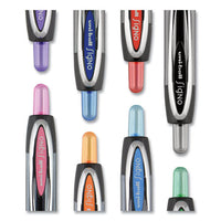 Signo 207 Gel Pen, Retractable, Medium 0.7 Mm, Black Ink, Translucent Black Barrel, 8-pack