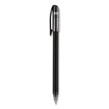 Jetstream 101 Roller Ball Pen, Stick, Bold 1 Mm, Black Ink, Black Barrel, Dozen
