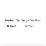 Signo 207 Retractable Gel Pen, Bold 1mm, Blue Ink, Black-blue Barrel, Dozen