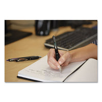 Signo 207 Retractable Gel Pen, Bold 1mm, Blue Ink, Black-blue Barrel, Dozen