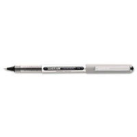 Vision Stick Roller Ball Pen, Fine 0.7mm, Black Ink, Silver Barrel, 36-pack