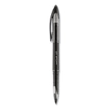 Air Porous Gel Pen, Stick, Medium 0.7 Mm, Black Ink, Black Barrel, 3-pack
