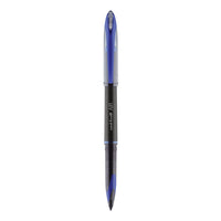 Air Porous Gel Pen, Stick, Medium 0.7 Mm, Blue Ink, Black-blue Barrel, 3-pack