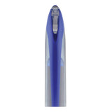 Air Porous Gel Pen, Stick, Medium 0.7 Mm, Blue Ink, Black-blue Barrel, 3-pack