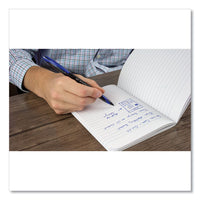 Air Porous Gel Pen, Stick, Medium 0.7 Mm, Blue Ink, Black-blue Barrel, 3-pack