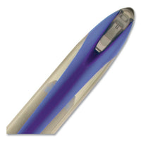 Air Porous Gel Pen, Stick, Medium 0.7 Mm, Blue Ink, Black-blue Barrel, 3-pack