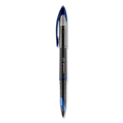 Air Porous Gel Pen, Stick, Medium 0.7 Mm, Blue Ink, Black-blue Barrel, 3-pack