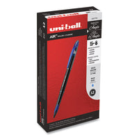 Air Porous Rollerball Pen, Medium 0.7 Mm, Blue Ink, Black Barrel, Dozen