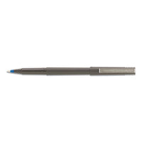 Stick Roller Ball Pen, Micro 0.5mm, Blue Ink, Black Barrel, 72-pack