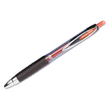 Signo 207 Retractable Gel Pen, 0.7mm, Red Ink, Smoke-black-red, Dozen