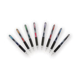 Signo 207 Retractable Gel Pen, 0.7mm, Red Ink, Smoke-black-red, Dozen