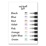 Signo 207 Gel Pen, Retractable, Medium 0.7 Mm, Blue Ink, Translucent Blue Barrel, 4-pack