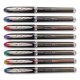 Vision Elite Stick Roller Ball Pen, Micro 0.5mm, Assorted Ink, Black Barrel