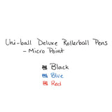 Deluxe Stick Roller Ball Pen, Micro 0.5mm, Red Ink, Metallic Gray Barrel, Dozen