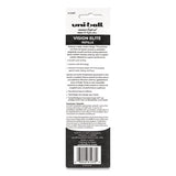 Refill For Vision Elite Roller Ball Pens, Bold Point, Black Ink, 2-pack