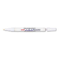 Permanent Marker, Fine Bullet Tip, White