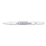 Permanent Marker, Fine Bullet Tip, White