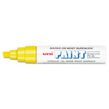 Permanent Marker, Broad Chisel Tip, Yellow