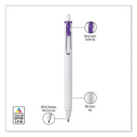 Unione Gel Pen, Retractable, Medium 0.7 Mm, Assorted Ink Colors, White Barrel, 8-pack