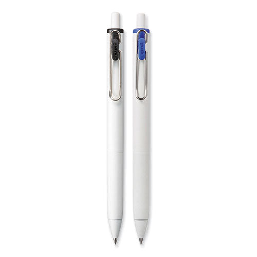 Unione Gel Pen, Retractable, Medium 0.7 Mm, Business Ink-color Assortment, White Barrel, 5-pack