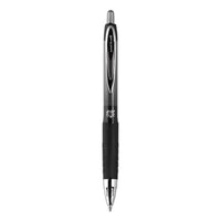 207 Plus+ Gel Pen, Retractable, Medium 0.7 Mm, Black Ink, Black Barrel, Dozen