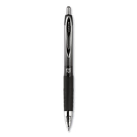 207 Plus+ Gel Pen, Retractable, Medium 0.7 Mm, Black Ink, Black Barrel, Dozen