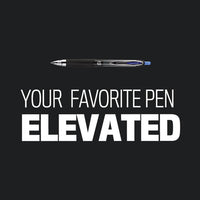 207 Plus+ Gel Pen, Retractable, Medium 0.7 Mm, Black Ink, Black Barrel, Dozen