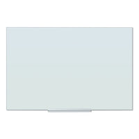 Floating Glass Ghost Grid Dry Erase Board, 48 X 36, White