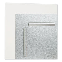 Floating Glass Ghost Grid Dry Erase Board, 48 X 36, White