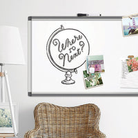 Pinit Magnetic Dry Erase Board, 36 X 24, White