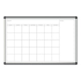 Pinit Magnetic Dry Erase Undated One Month Calendar, 36 X 24, White